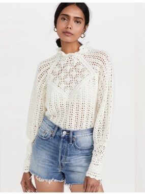 BA&SH ASTE Crochet sweater Large perfect condition smoke and pet free home